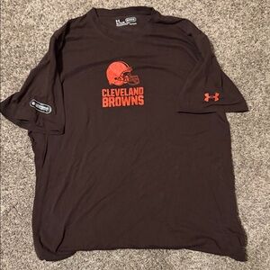 Under Armour Heat Gear Brown Cleveland Browns Tee